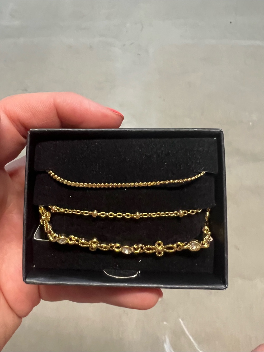 Gold-Tone Layered Ankle Bracelet Set - Elegant Women’s Jewelry
